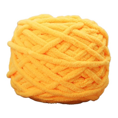 100g / 1ball 부드러운 면화 손 뜨개질 원사 chunky 짠 부피가 큰 크로 셰 뜨개질, 05golden.