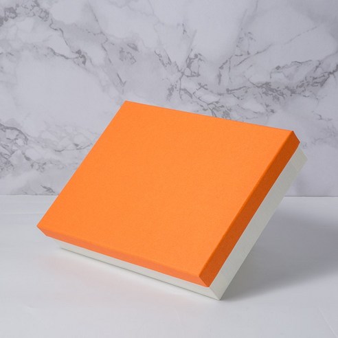 KORELAN 생일 선물 박스 직사각형 포장 박스, 오렌지 뚜껑, 23x15x4cm