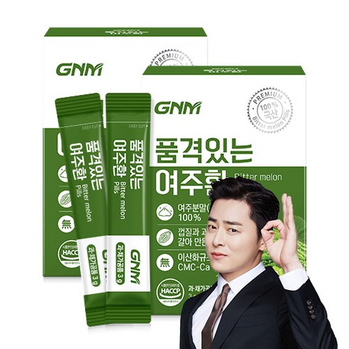 GNM 프리미엄 국산 여주환 스틱 (여주분말 100%), 90g, 2개 세트