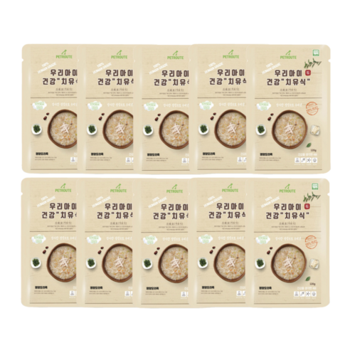 펫루트 전연령 반려동물 우리아이 건강 치유식 영양죽, 오리, 120g, 10개