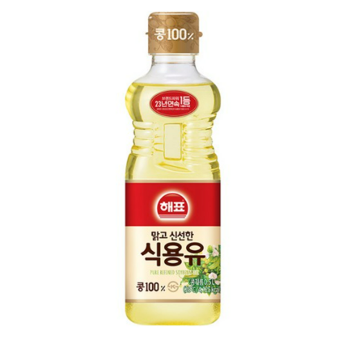 해표 식용유, 500ml, 2개