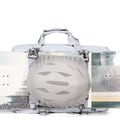 스키부츠가방 스노우보드백팩 스키장백팩 방수 두쉬백 스키장 바인딩백 스키플레이트가방 두쉬백 두시백 힙색 힙쌕, 블랙(헬멧거치 메쉬망추가), 1개