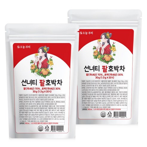 오늘부터 선녀티 팥호박차, 1.5g, 20개입, 2개