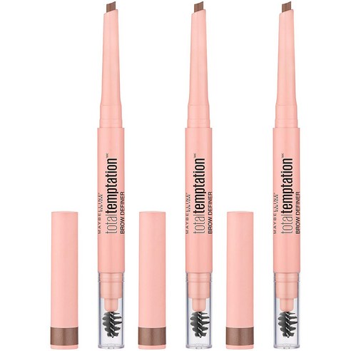 메이블린 템테이션 브로우 디파이너, 305 Soft Brown, 3개
