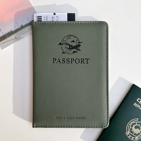 블루썬 RFID차단 해킹방지 가죽 여권 케이스