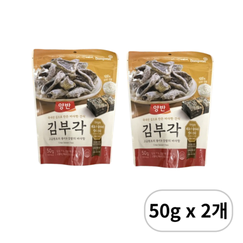 동원 양반 김부각, 50g, 5개