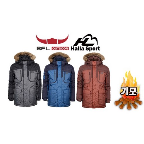 HALLA SPORT 남성 엔커리지다운 자켓