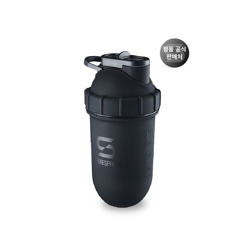 쉐이크스피어 스틸 노볼 쉐이크통 프로틴쉐이커 스테인리스, 스틸 매트블랙, 700ml, 1개
