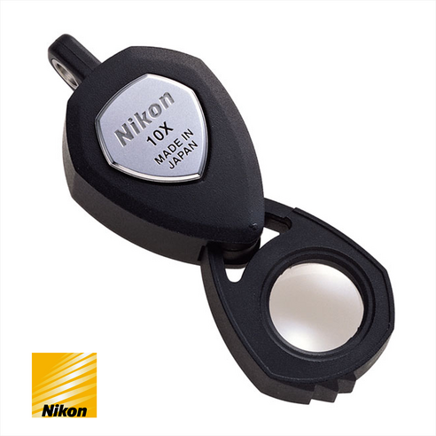 니콘 Precision Loupe 10x (공식정품) 10 배율 / 니콘돋보기 니콘확대경 니콘루페 휴대용돋보기 가벼운확대경 노안 / 작업용 독서용 산업용 보석감정가용, 10개 10인치돕소니안