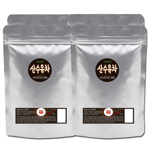 웰빙티모아 산수유차 100티백(1.2g) 국산100% 무설탕 몸에좋은차, 100개