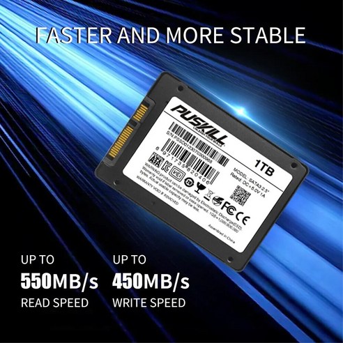 생활용품잡화 PUSKILL SATA3 SSD 1TB 2TB 256GB 240GB 2.5 내부 하드 드라이브 120GB 128 480GB 512GB 노트북 데스크톱 용 솔리드 스테이, [07] 1 테라바이트