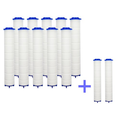 SML 코멧 파워수압 필터 샤워기 호환 리필 필터 12P, 1세트 주방가전