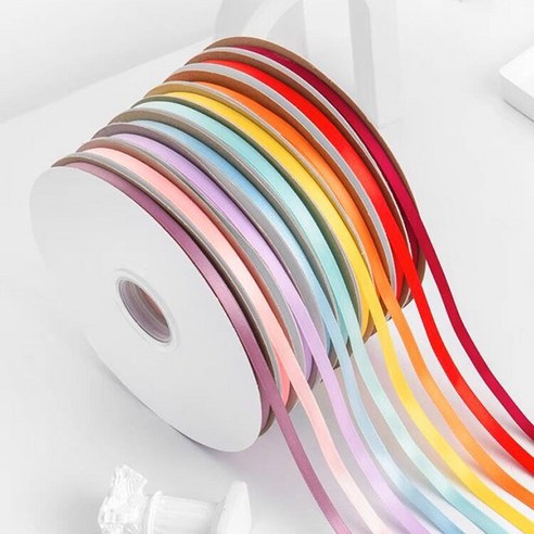 넉넉한 대용량 공단 리본으로 완성하는 특별한 선물 포장 리본끈