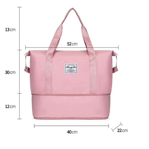 더풀룸 여행용 확장형 접이식 캐리어 결합 보스턴백: 완벽한 여행 동반자