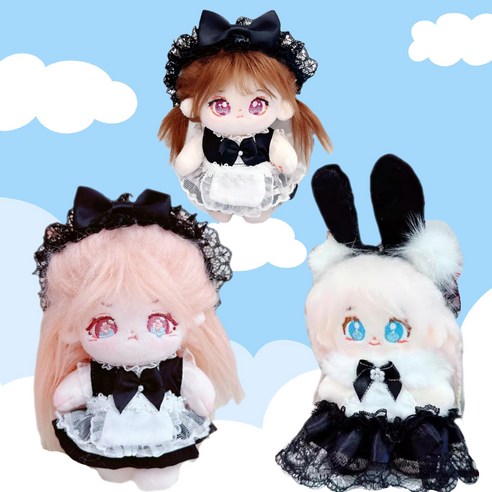 10cm 인형옷 솜깅이옷 10센치 인형옷 바니걸옷 메이드, 바니걸, 1개 10cm 인형옷 솜깅이옷 10센치 인형옷 바니걸옷 메이드, 바니걸, 1개