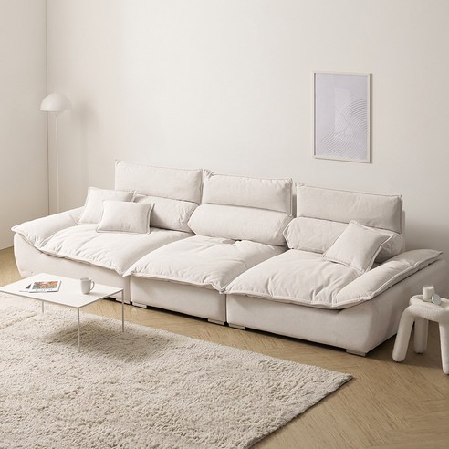 거실, 우리 가족의 행복 충전소로 만드는 마법: 바우미스트 바흐 와이드 조야 갤럭시 패브릭 스윙 소파 패브릭소파