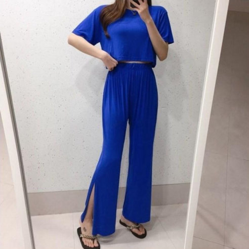 꾸안구 레이온크롭세트