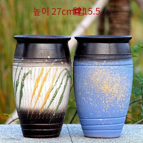 다육 화분 두꺼운 도자기 통기성 오래된 더미 도자기 냄비 홈 장식 절묘한 녹색 식물 큰 마법사 세라믹 꽃 장치, 519a-큰