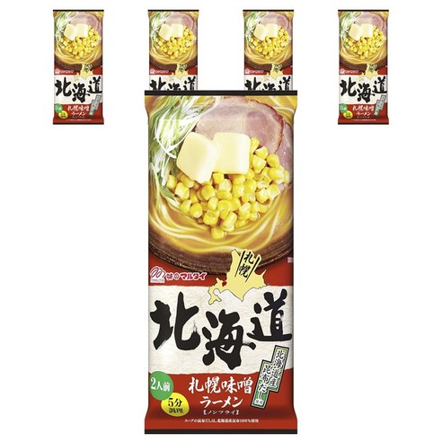 마루타이 홋카이도 삿포로 미소라멘 2개입 216g, 5개