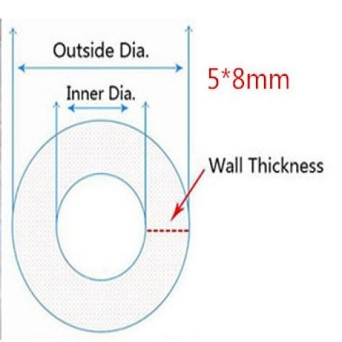 3510meters 투명 식품 학년 실리콘 튜브 2 4 6 8 화장실 욕실 샤워 호스, 5x8mm, 3미터, 5x8 mm+3 Meters