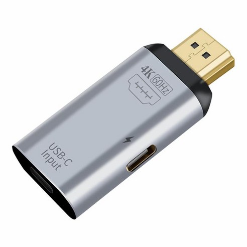 USB-C 암-남성 전송 변환 커넥터 모니터 전화 컴퓨터 tv 용 외부 어댑터 변환기, {"사이즈":"높은 DMI PD"}, {"색상":"회색"}, {"수건소재":"플라스틱"}