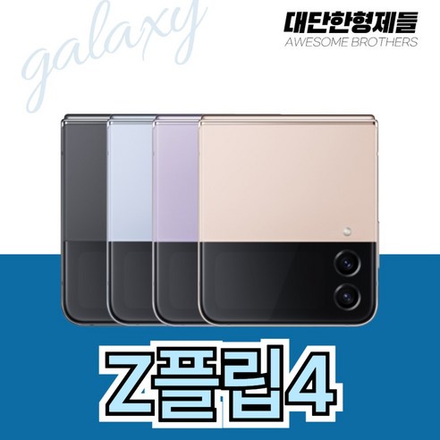 (대단한형제들) 삼성 갤럭시 Z플립4 5G 256GB 512GB 3사호환 공기계 자급제 리퍼폰 SM-F721, 품 컨디션 리퍼급, 퍼플