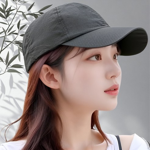 베이지먼트 런닝 모자, 블랙, 1개