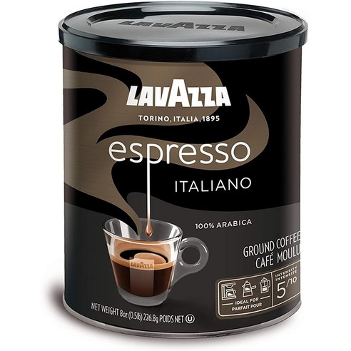 라바짜 카페 에스프레소 이탈리아노 그라운드 커피, 226.8g, 1개