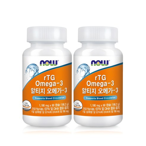 나우푸드 알티지 오메가3, 90정, 2개