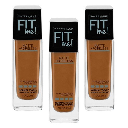 메이블린 핏 미! 매트+ 포어리스 파운데이션 30ml, Cappucino, 3개