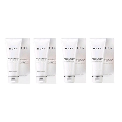 [헤라] 멜라솔브 프로그램 딥 클렌징 폼 (50ml / 4개) + 사은품 : 알로에 촉촉한 핸드크림 100g (피부 트러블케어 메이크업 딥 클렌징 산뜻하고 촉촉한 피부 관리)