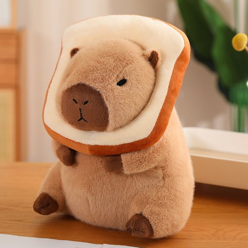 스토리원 7가지 카피바라 인형 동물 봉제 애착 선물 ST-TOY-017, 1개, 식빵, 23cm
