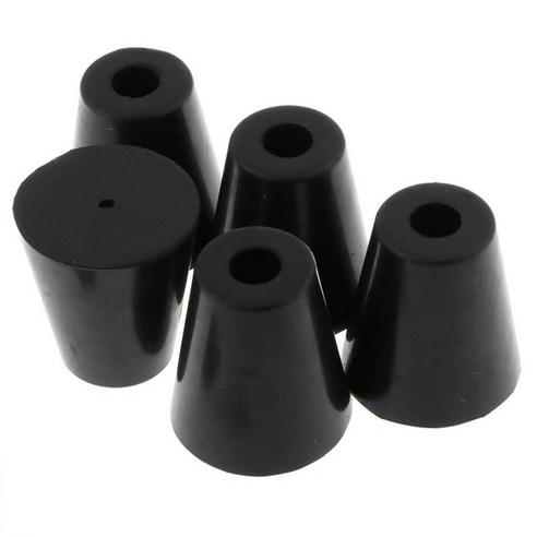 5 팩 45x49mm 라운드 고무 범퍼 전자 컴퓨터 장비 스피커 자동차 트럭 버그 디플렉터 가구 캐비닛 도어 용 블랙, 4.3x4.3x5cm