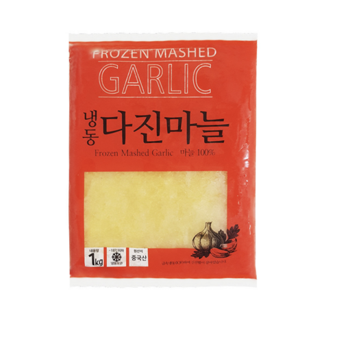 냉동 다진마늘 1kg 냉동간마늘, 4개