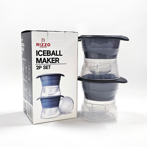 실리콘 아이스볼 메이커 트레이 원형 얼음 얼음트레이 얼음틀 왕얼음틀 하이볼 위스키 칼라박스