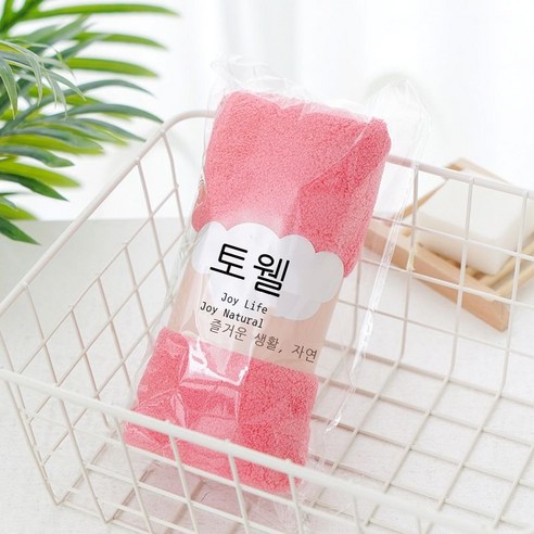 고밀 산호 벨벳 수건 비면 수건 선물 허리 봉지 수건 초유연 흡수 미용 수건 회사 복지 수건, 수박, 75*35