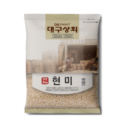 대구상회 국산 현미, 2kg, 1개