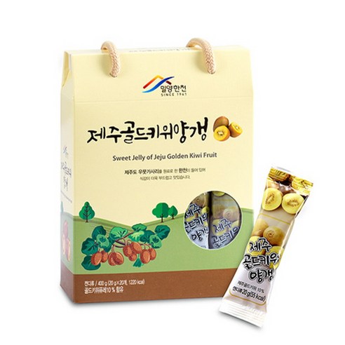 하늘뜰 밀양한천 골드키위양갱 20개입(지함), 1박스, 400g