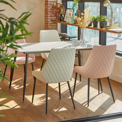 가구앤하우스 다이야 DIY 인테리어 디자인 카페 식탁 체어(4colors)