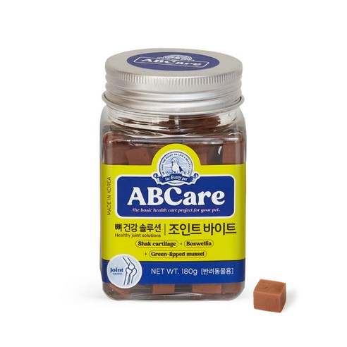 ABCare 반려동물용 조인트 바이트 뼈건강 영양제 180g, 혼합맛(산양유/소고기/닭고기), 2개, 뼈/관절강화