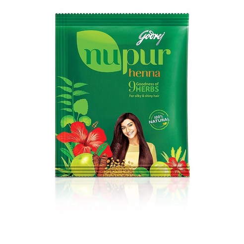 누푸르 헤나 허브 헤나가루 염색약 400g x 3팩, 3개