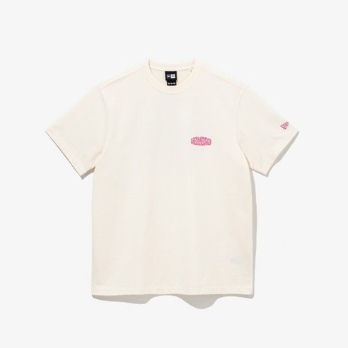 뉴에라 공식스토어 뉴에라 남여공용 시즈널 컨텍트 어스 티셔츠 아이보리 13546424