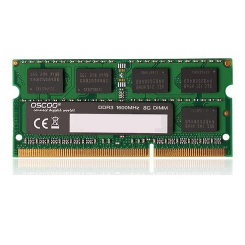 OSCOO 메모리 모듈 DDR3 8G 노트북 메모리 1600MHz 1.35V 노트북 컴퓨터 메모리 모듈, 보여진 바와 같이, 하나