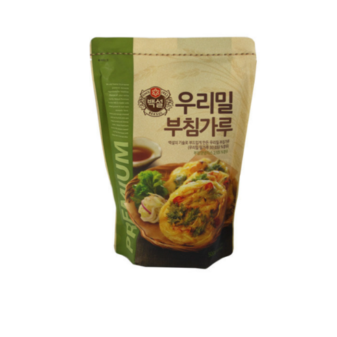 CJ제일제당 백설 우리밀 부침가루 500g, 40개