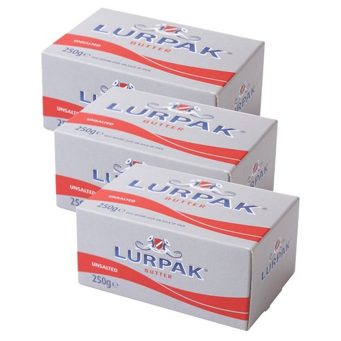 덴마크 루어팍 무염버터 250g 1개 LURPAK 언솔티드 버터, 2개