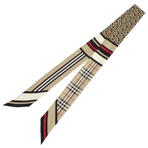 Burberry의 우아함에 흠뻑 빠지게 할 몽타주 프린트 실크 스카프