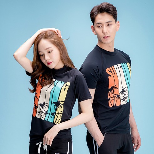 알스트로 팜비치 반팔 래쉬가드(루즈핏)