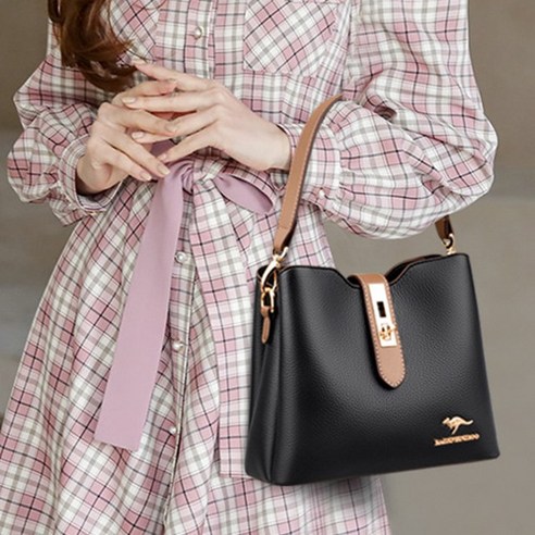 엘다르 케일라 여성 가죽 미니 버킷백: 세련됨과 실용성이 어우러진 필수 액세서리