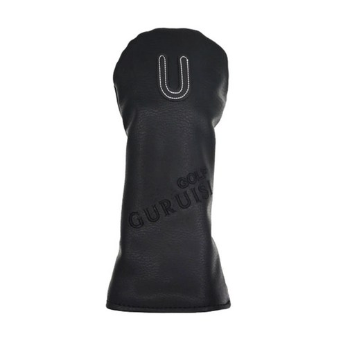 골프 헤드 커버 1 3 5 UT 퍼터 슬리브 드라이버 페어웨이 우드 클럽 헤드 커버 - 카모 블랙, 검정 흰색, 가죽