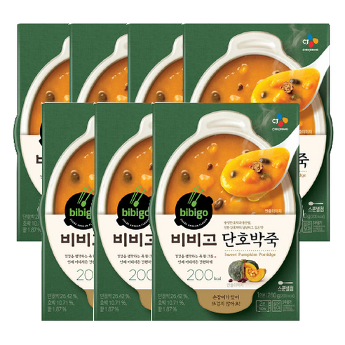 비비고 단호박죽, 280g, 7개